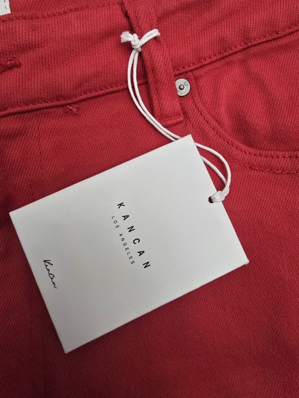 Kancan Bright Red Slim Jeans, Size 2XL, NWT - Picture 4 of 6